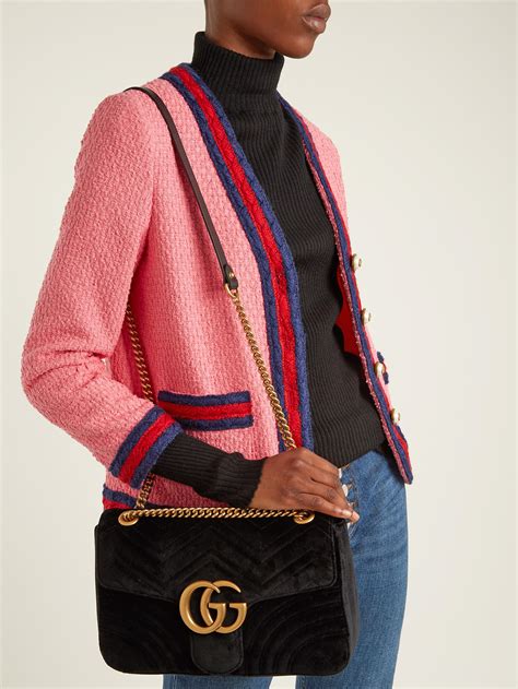 gucci crossbody velvet bag|gucci crossbody bag small.